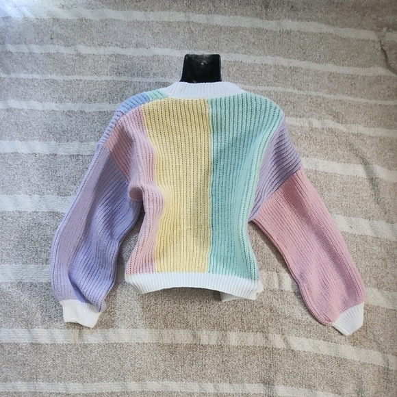 & Other Stories Pastel Striped Cardigan - Picture 2 of 8